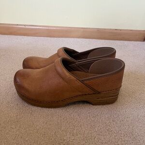 Dansko Tan Leather Mules